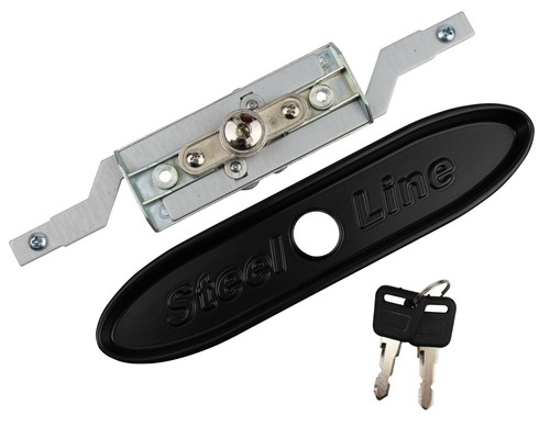 Steel line garage - door, lock
